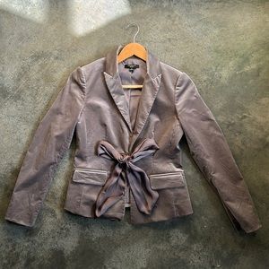 🩶🤎 Ann Taylor Velvet Blazer 4P 🩶🤎